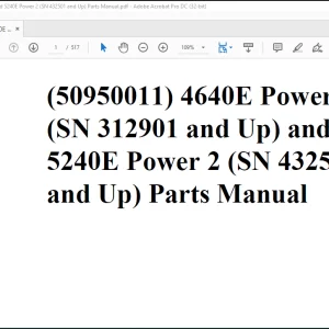 Gehl 4640E Power 2 & 5240E Power 2 Compact Parts Manual 50950011 - PDF DOWNLOAD