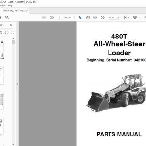 Gehl 480T All-Wheel-Steer Loader Parts Manual 918119 - PDF DOWNLOAD