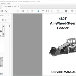 Gehl 480T All-Wheel-Steer Loader Service Manual 918120 - PDF DOWNLOAD