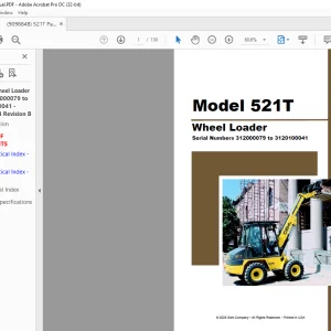 Gehl 521T Wheel Loader Parts Manual 909884 - PDF DOWNLOAD