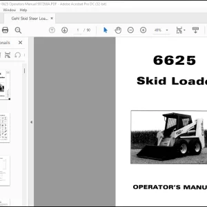 Gehl 6625 Skid Loader Operator's Manual 907268 - PDF DOWNLOAD