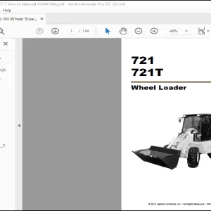 Gehl 721 721T Wheel Loader Service Manual 50940188 - PDF DOWNLOAD