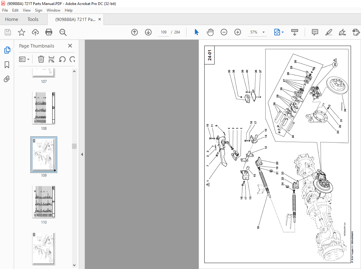 Gehl 721T Wheel Loader Parts Manual 909888 - PDF DOWNLOAD ...