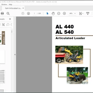 Gehl AL 440 AL 540 Articulated Loader Service Manual 918275 - PDF DOWNLOAD