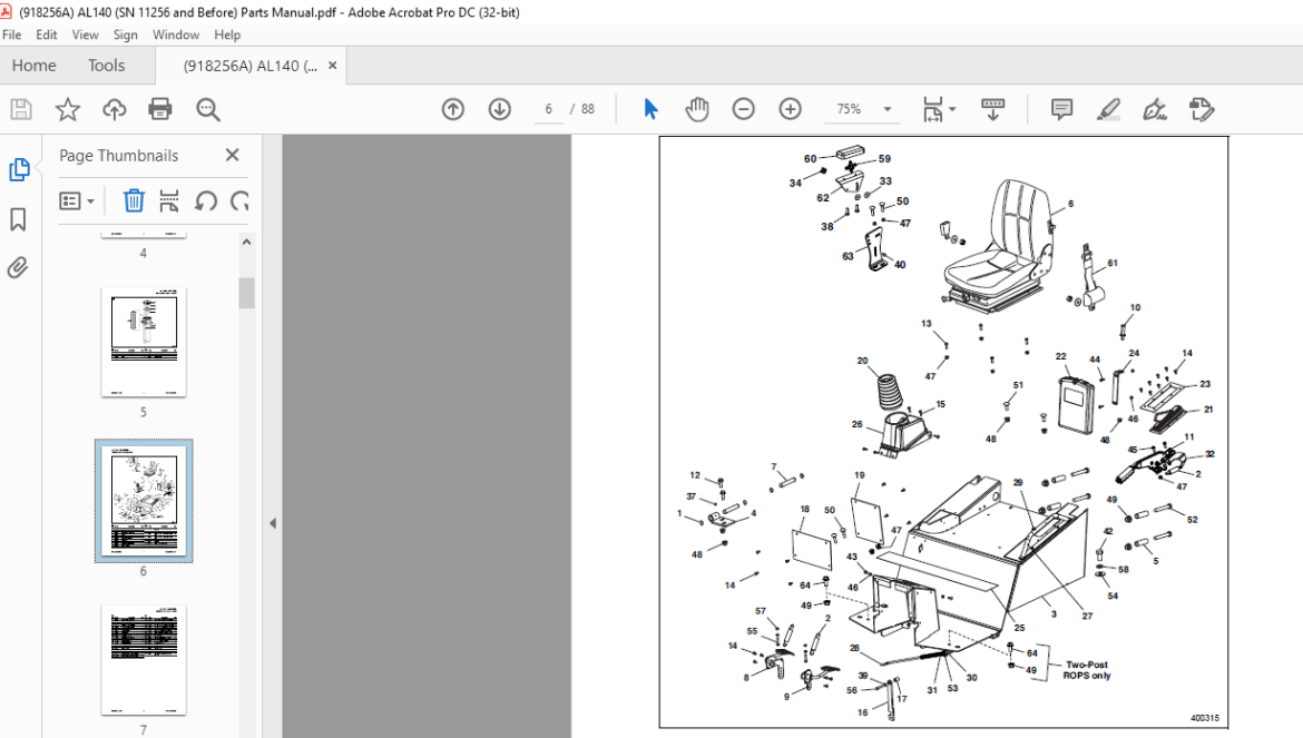 Gehl Al140 Articulated Loader Parts Manual 918256 Pdf Download