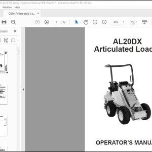 Gehl AL20DX Articulated Loader Operator’s Manual 908180 - PDF DOWNLOAD