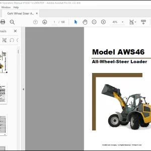 Gehl All-Wheel-Steer Loader AWS46 Operator’s Manual(918267)  - PDF DOWNLOAD
