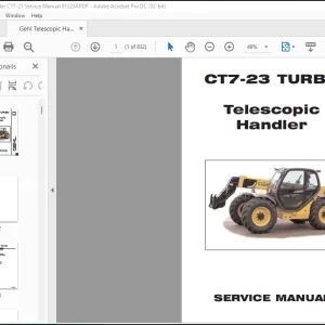 Gehl CT7-23 TURBO Telescopic Handler SERVICE MANUAL(913234)  - PDF DOWNLOAD