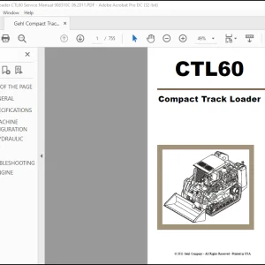 Gehl CTL60 Compact Track Loader Service Manual 908310 - PDF DOWNLOAD