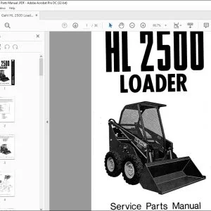 Gehl HL 2500 Loader Service Parts Manual - PDF DOWNLOAD