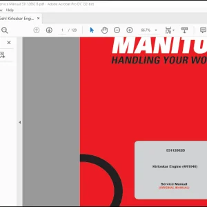 Gehl Kirloskar Engine 4R1040 Service Manual 53112662B - PDF DOWNLOAD