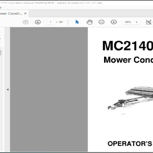 Gehl Mower Conditioners MC2140, MC2170 Operators Manual 904985A - PDF DOWNLOAD