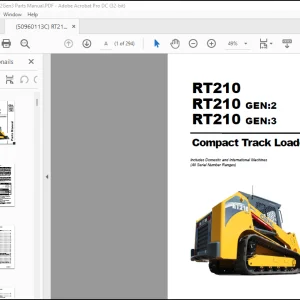 Gehl RT210 RT210 GEN:2 RT210 GEN:3 Compact Track Loader Parts Manual 50960113 - PDF DOWNLOAD