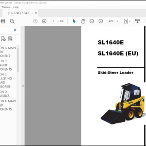 Gehl SL1640E SL1640E (EU) Skid-Steer Loader Parts Manual 917374 - PDF DOWNLOAD