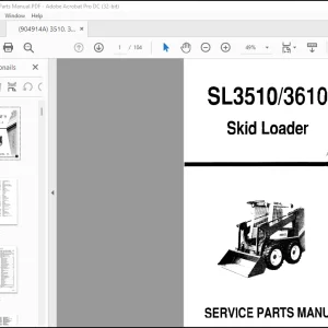 Gehl SL3510 SL3610 Skid Loader Service Parts Manual 904914 - PDF DOWNLOAD