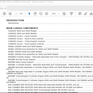 Gehl SL4640 SL4640E SL4840 SL4840E SL5640 5640E SL6640 & 6640E Parts Manual 917000 - PDF DOWNLOAD