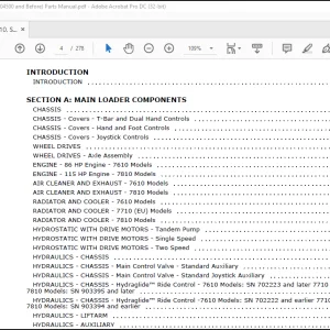 Gehl SL7610, SL7710 (EU), SL7810 (SN 904500 and Before) Parts Manual 917031 - PDF DOWNLOAD