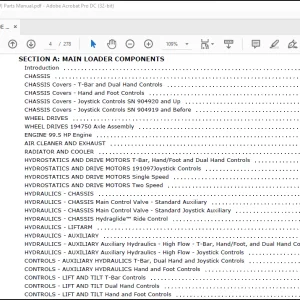 Gehl SL7810E (SN 904503 and Up) SL7810E (Eu) Parts Catalog Manual 917222 - PDF DOWNLOAD
