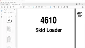 Gehl Skid Loader 4610 Service Parts Manual(906014)  - PDF DOWNLOAD