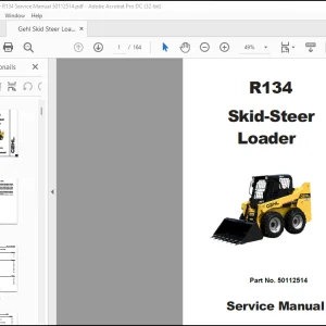 Gehl Skid Steer Loader R134 Service Manual 50112514 - PDF DOWNLOAD