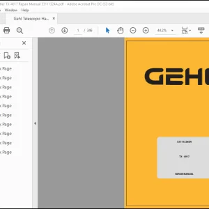 Gehl TX - 4017 REPAIR MANUAL(53111324)  - PDF DOWNLOAD