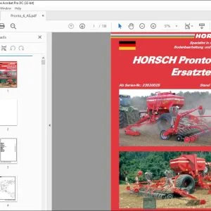 Horsch Pronto 6 AS Ersatzteilliste 23530025 - PDF DOWNLOAD (German)