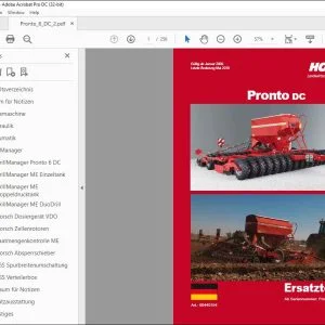 Horsch Pronto DC & 6DC Ersatzteilliste 80440154 - PDF DOWNLOAD (German)