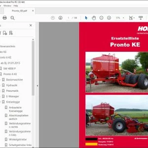 Horsch Pronto KE & 6KE Ersatzteilliste 80220159 - PDF DOWNLOAD (German)