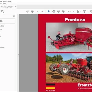 Horsch Pronto KR & 6KR Ersatzteilliste 80220154 - PDF DOWNLOAD (German)