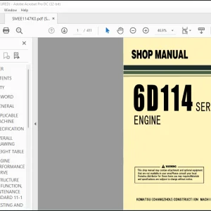 Komatsu 6D114 Series Engine Shop Manual SMEE1147K0 - PDF DOWNLOAD