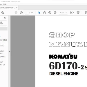 Komatsu 6D170-2 Series Diesel Engine Shop Manual SEBM008107 - PDF DOWNLOAD