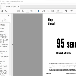 Komatsu 95 Series Diesel Engine Shop Manual SEBE61460114 - PDF DOWNLOAD