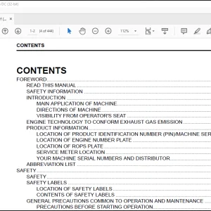 Komatsu D155CX-8 Base Tractor Operator Manual TEN00922-02 PDF
