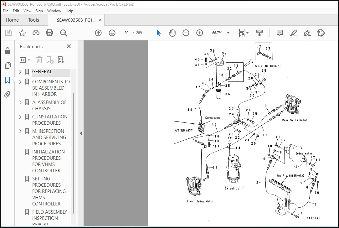 Komatsu Hydraulic Excavator Galeo PC1800-6 Field Assembly Instruction Manual - PDF DOWNLOAD - Image 2