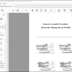 Komatsu Hydraulic Mining Shovel PC8000 Field Assembly Instruction Manual - PDF DOWNLOAD