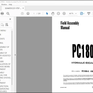 Download Komatsu PC1800-6 Field Assembly Manual SEAW002201