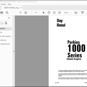 Komatsu Perkins 1000 Series Diesel Engine Shop Manual SEBE1006600 - PDF DOWNLOAD