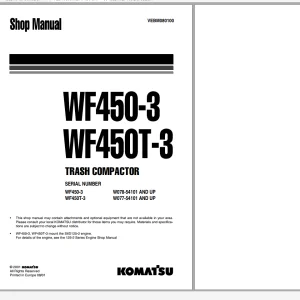 Komatsu Backhoe Loaders 2022 Shop Manual, Repair & Maintenance Manual - PDF COMPLETE SET - DOWNLOAD