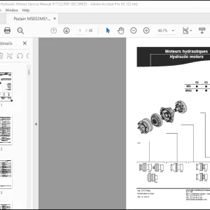Poclain MSE02MS11 Hydraulic Motors Service Manual 917122 - PDF DOWNLOAD