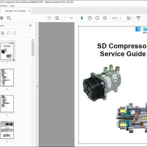 Sanden Air Conditioning SD Compressor Service Manual 50940007 - PDF DOWNLOAD