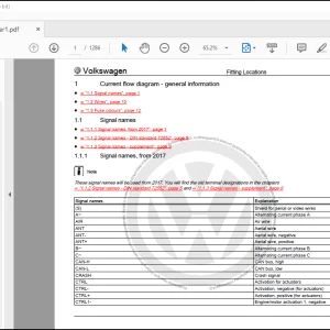 Volkswagen Arteon 2019 Wiring Diagram Manual - PDF DOWNLOAD