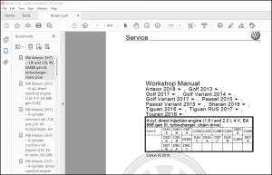 Volkswagen Arteon 2019 Workshop Manual - PDF DOWNLOAD