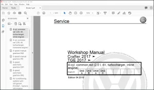 Volkswagen Crafter (SY,SZ) 2017-2020 Workshop Manual & Wiring Diagram Manual - PDF DOWNLOAD
