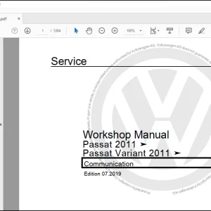 Volkswagen Passat 2019 Service Manual - PDF DOWNLOAD
