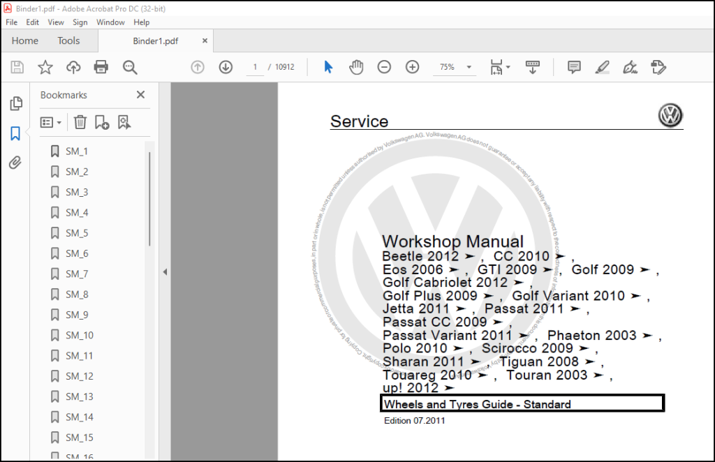 Volkswagen Sharan 2019 Manual + Wiring Diagram Manual PDF