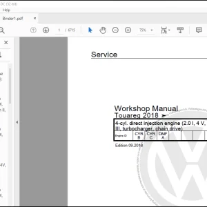 Volkswagen Touareg III (CR7) 2018-2020 Workshop Manual - PDF DOWNLOAD