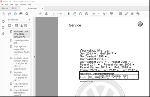 Volkswagen Up! e-Up! 2012 – 2020 Workshop Manual - PDF DOWNLOAD