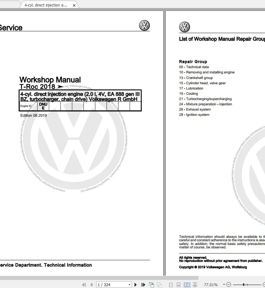 Volkswagen 2020 4.07GB Package DVD PDF Repair Manual, Workshop Manuals And Wiring Diagrams - PDF Complete Set - DOWNLOAD - Image 10