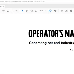 Volvo Penta 16 Liter(EMS 2) Generrating Set And Industrial Engines Operators Manual_288889510 - PDF DOWNLOAD
