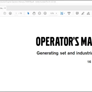 Volvo Penta 16 Liter(EMS2) Generrating Set And Industrial Engines Operators Manual_274308788 - PDF DOWNLOAD